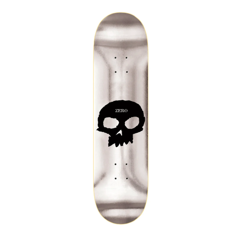 Zero Deck Single Skull Silver Foil