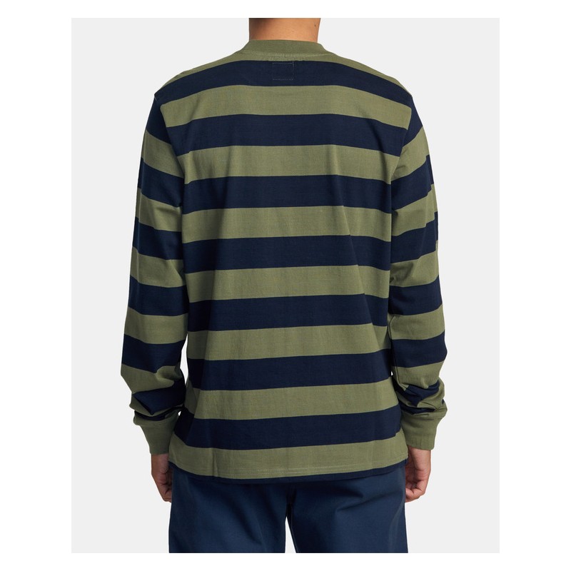 Men's Rvca Chainmail Stripe Ls Men's Rvca Chainmail Stripe Ls