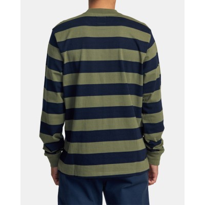 Men's Rvca Chainmail Stripe Ls