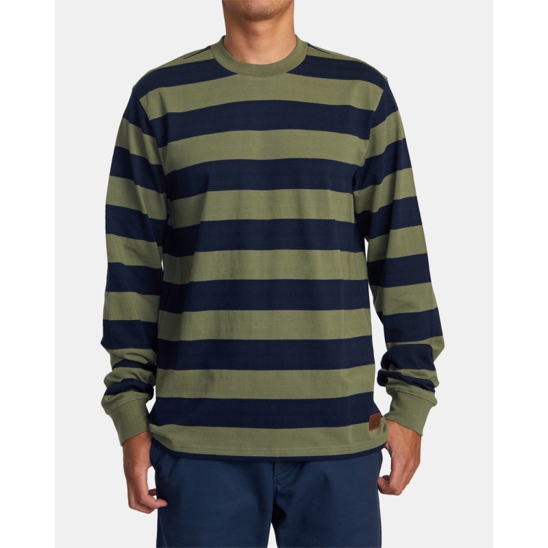 Men's Rvca Chainmail Stripe Ls