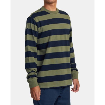Men's Rvca Chainmail Stripe Ls