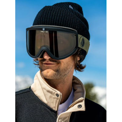 Volcom Footprints Military Black Goggle Light Bronze + BL