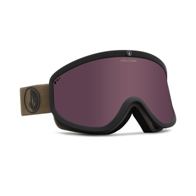 Volcom Footprints Military Black Goggle Light Bronze + BL