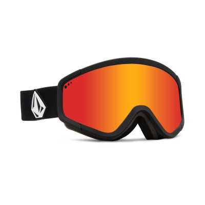 Volcom Attunga Matte Black Goggle Red Chrome