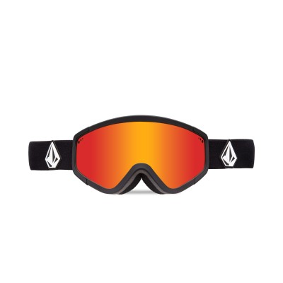 Volcom Attunga Matte Black Goggle Red Chrome