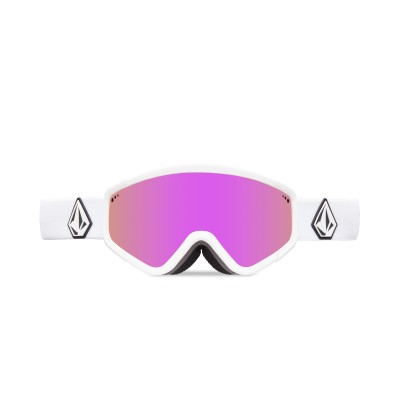 Volcom Attunga Matte White Goggle Pink Chrome