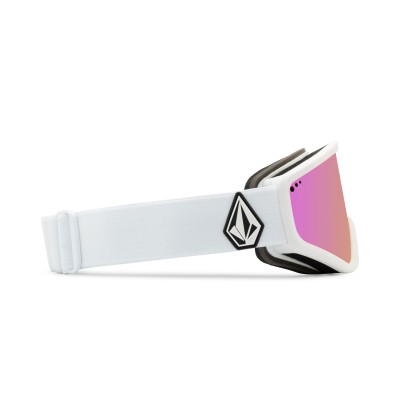 Volcom Attunga Matte White Goggle Pink Chrome