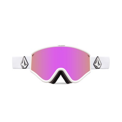 Volcom Yae Matte White Goggle Pink Chrome