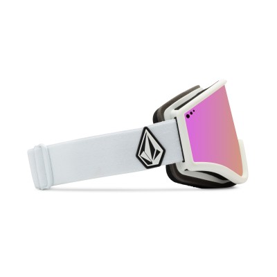 Volcom Yae Matte White Goggle Pink Chrome