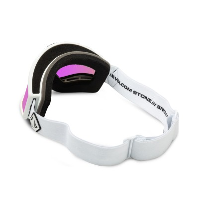 Volcom Yae Matte White Goggle Pink Chrome
