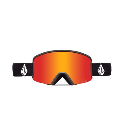Volcom Garden Matte Black Goggle Red Chrome + BL